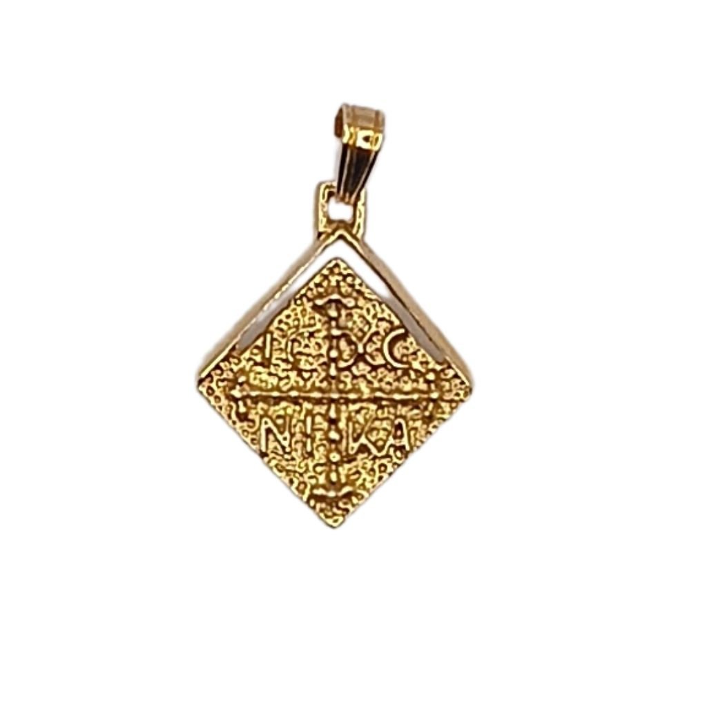 Κωνσταντινάτο Ρόμβος Δίπλευρο - Χρυσό 14K - Image 2