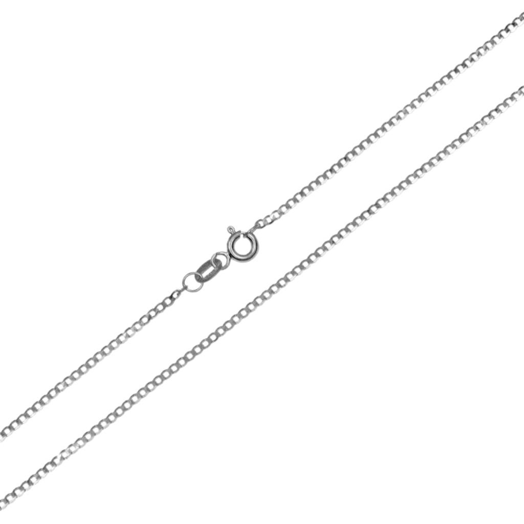 Αλυσίδα Λευκόχρυση 14K 50εκ - Σχέδιο Κουρμέτ