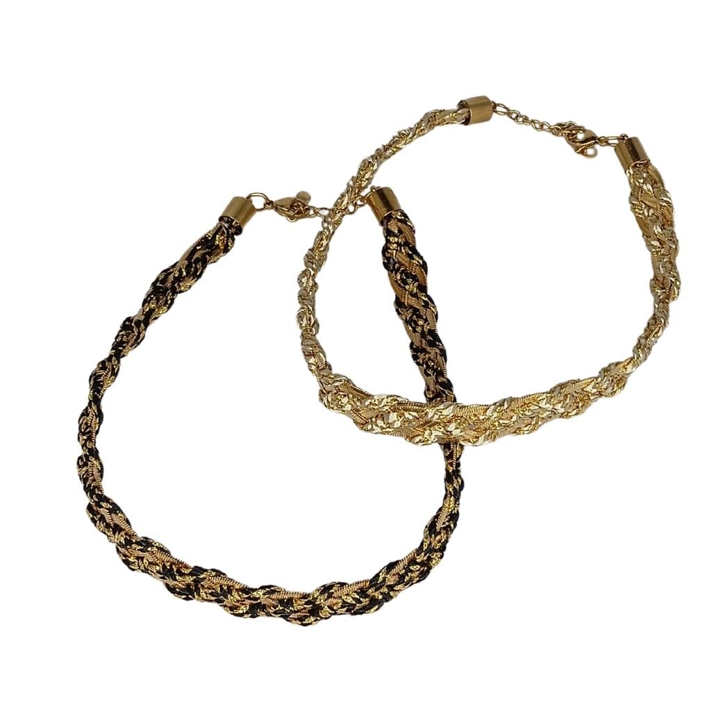 Ατσάλινο Choker Κολιέ Πλεγμένο - Image 4