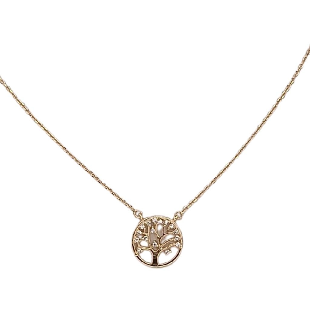 Κολιέ Επιχρυσωμένο Ασήμι 925 με Δέντρο της Ζωής - Image 2