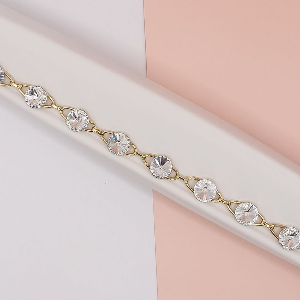 Βραχιόλι Ορείχαλκος με Swarovski Κρύσταλλα - Image 3